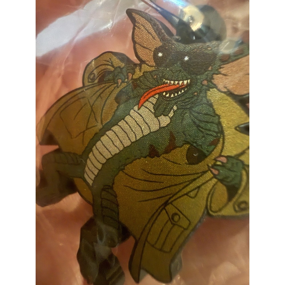 Vintage Gremlins 2 Flasher Gremlin Bag Charm Keychain Warner Bros Small Funny
